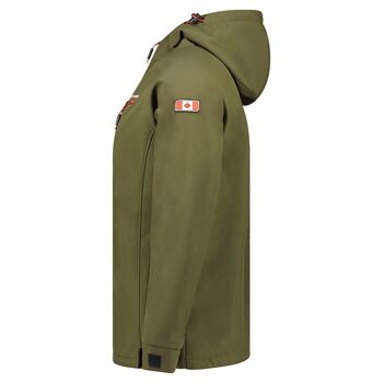 Softshell Homme Avec Capuche TAKITO HOOD KAKI ANA MEN 250 MCK 4