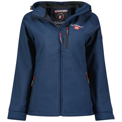 Damen-Softshell mit verstellbarer Kapuze TACER NAVY ANA LADY 250 MCK