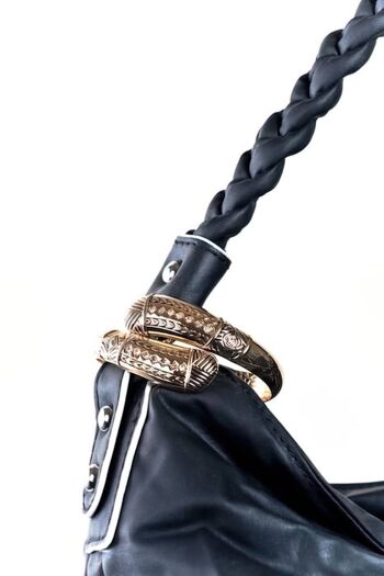 Bracelet Lucky serpent doré, accessoire de sac, crochet serpent 2