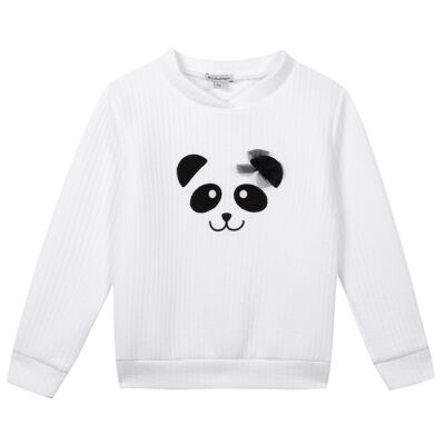 Sweat motif brodé panda Oeko-Tex®#2W15014|01|4A-6A