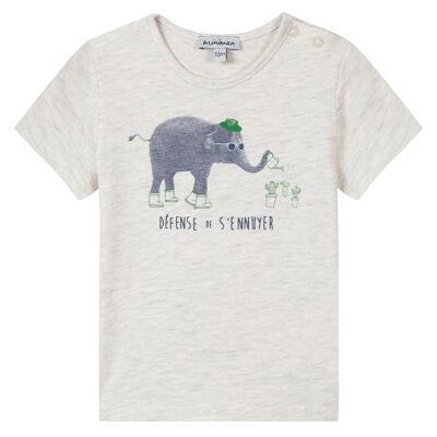 T-shirt manches courtes Oeko-Tex® motif imprimé éléphant#2W10001|61