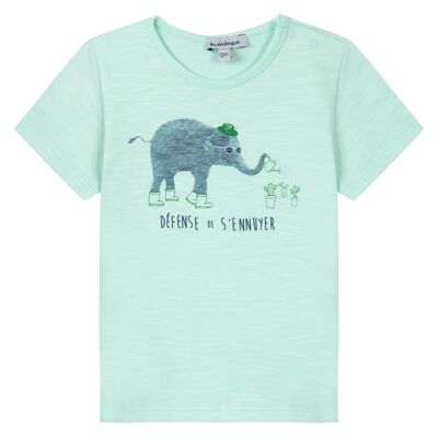 T-shirt manches courtes Oeko-Tex® motif imprimé éléphant#2W10001|52