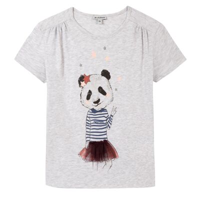 T-shirt manches courtes Oeko-Tex® motif imprimé panda#2W10014|21|8A-12A