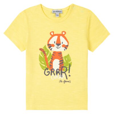 T-shirt manches courtes Oeko-Tex® motif imprimé tigre#2W10031|07