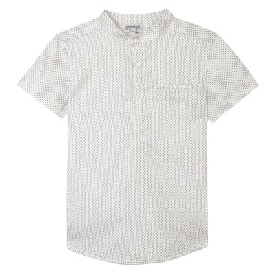 Chemise manches courtes en popeline#2W12002|01|4A-6A