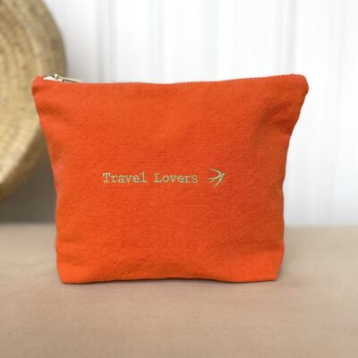 Sonia Toiletry Bag - Tangerine