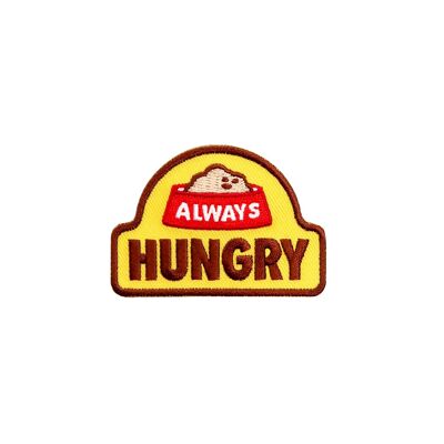 Always Hungry iron-on patch for dogs
