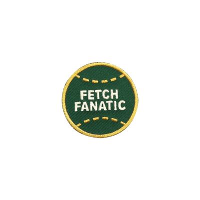 Fetch Fanatic iron-on patch for dogs