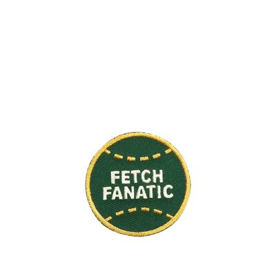 Fetch Fanatic iron-on patch for dogs