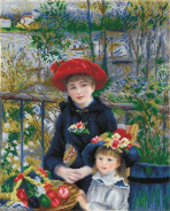 Deux soeurs sur la terrasse (après Renoir)