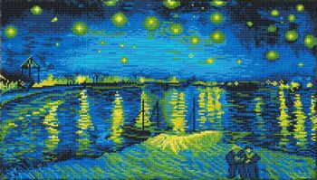 Nuit étoilée sur le Rhône (après Van Gogh)
