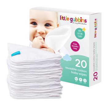 Lingettes bébé en coton éponge 1