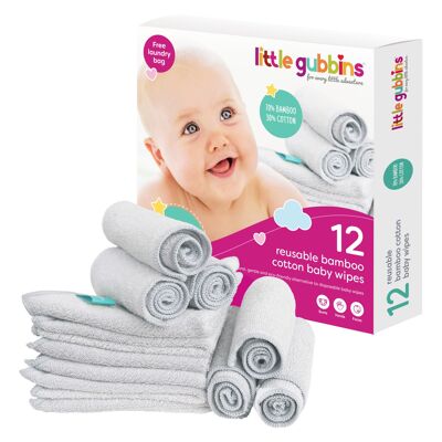 Lingettes bébé en coton bambou