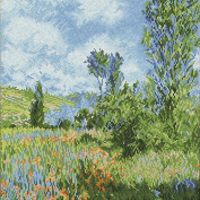 Vue de Vétheuil (d'après Claude Monet)