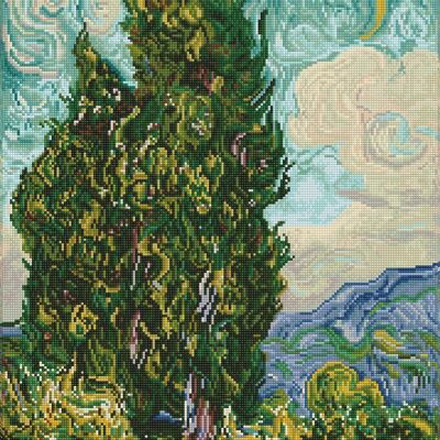 Cypresses (after Van Gogh)