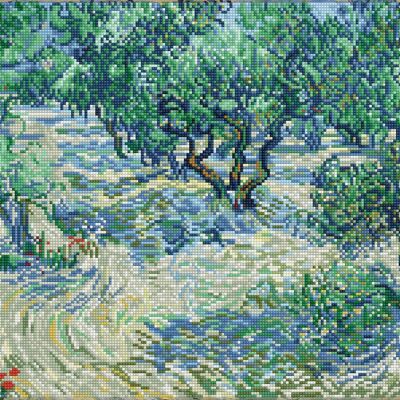 Huerto de olivos (después de Van Gogh)
