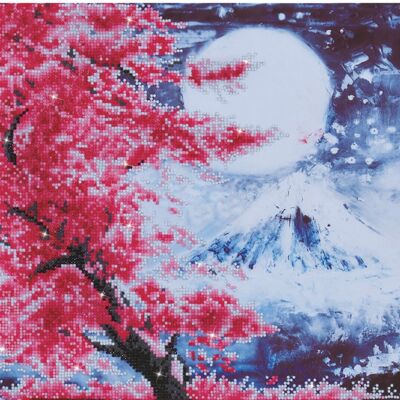 Montagne des cerisiers en fleurs