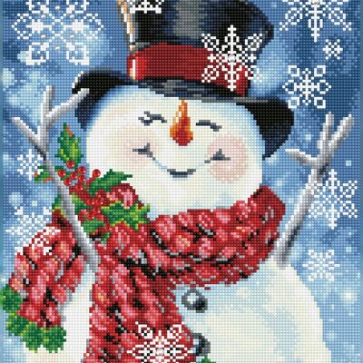 Bonhomme de neige joyeux joyeux