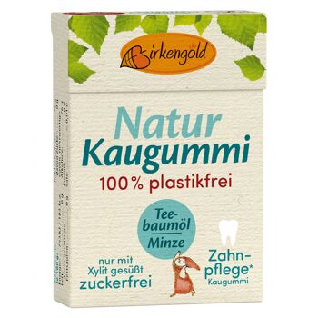 Birkengold Natural Chewing-Gum Tea Tree Oil Menthe 20 pcs. 1