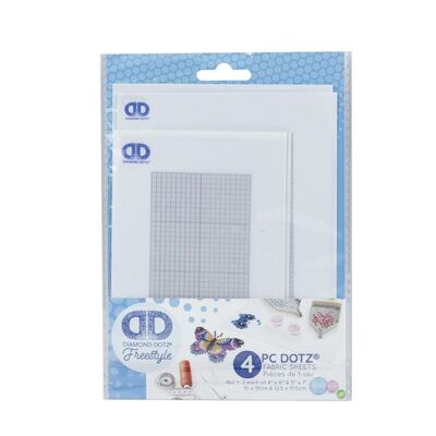 DD FABRIC PACK - GRID WITH ADHESIVE - 5"x 7" &amp; 4" x 6"