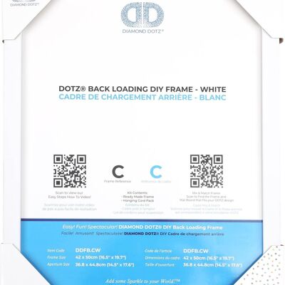 BACK LOADING FRAME C WHITE - 42.00 x 50.00 cm