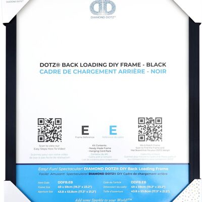 BACK LOADING FRAME E BLACK - 49.00 x 59.00 cm