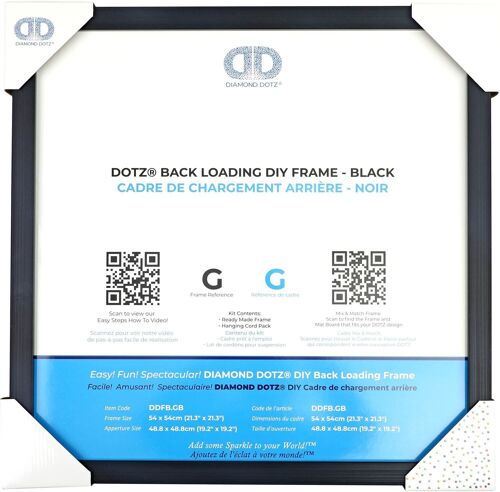 BACK LOADING FRAME G BLACK - 54.00 x 54.00 cm