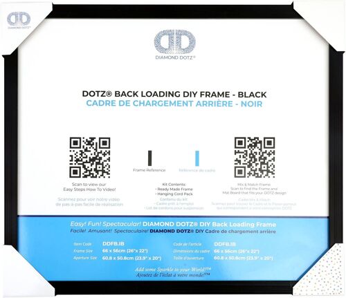 BACK LOADING FRAME I BLACK - 66.00 x 56.00 cm