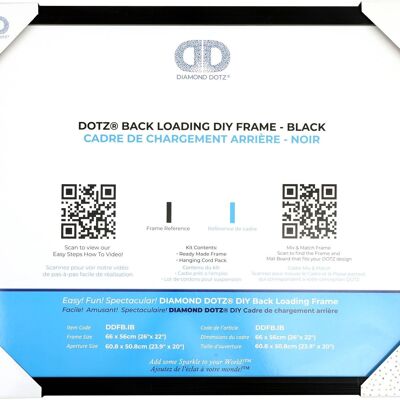 BACK LOADING FRAME I BLACK - 66.00 x 56.00 cm