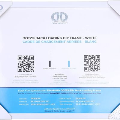 BACK LOADING FRAME I WHITE - 66.00 x 56.00 cm