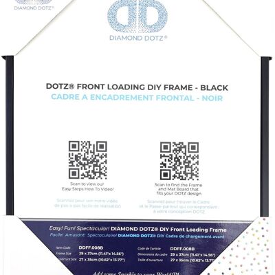 FRONT LOADING FRAME BLACK - 29.00 x 37.00 cm