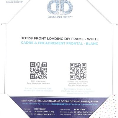 FRONT LOADING FRAME WHITE - 29.00 x 37.00 cm
