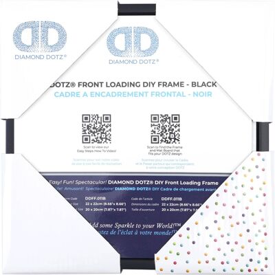 FRONT LOADING FRAME BLACK - 22.00 x 22.00 cm