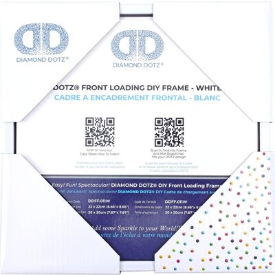 FRONT LOADING FRAME WHITE - 22.00 x 22.00 cm