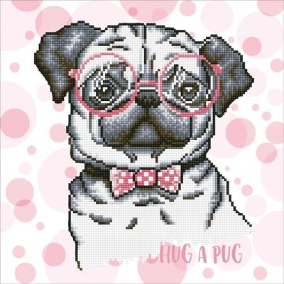 Hug A Pug with Frame