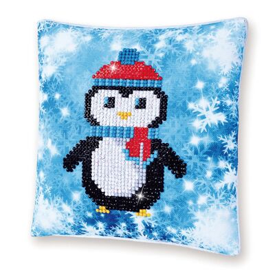 Cuscino pinguino natalizio