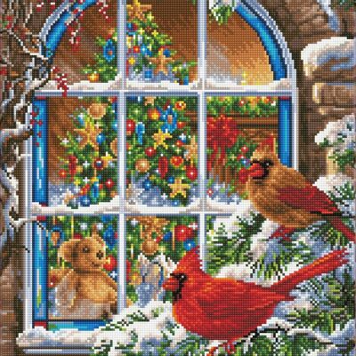 ventana de navidad