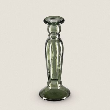 Bougeoir "Ines" - 22 cm - 100% verre recyclé 2