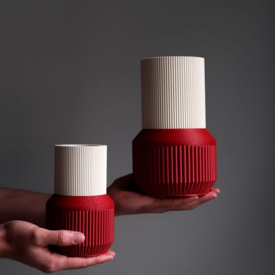 Vaso decorativo VANDLE - INCLUDE CONTENITORE IN VETRO