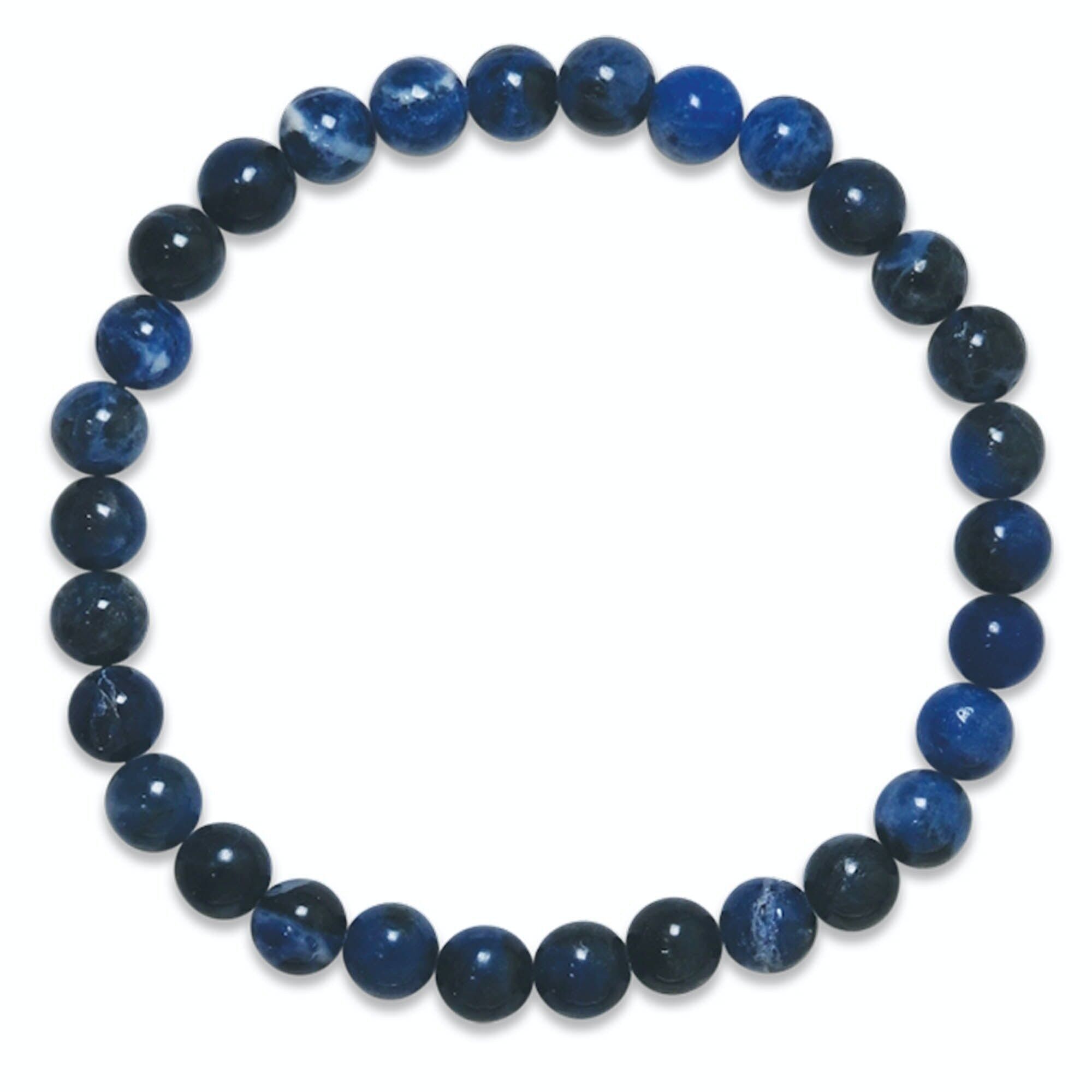 Bracciale adulto in pietra naturale - Sodalite