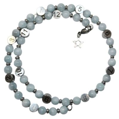 Nursing bracelet natural stone - Aquamarine Beryl
