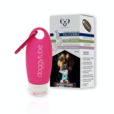 Doggytube rosa - tubo di alimentazione per animali domestici