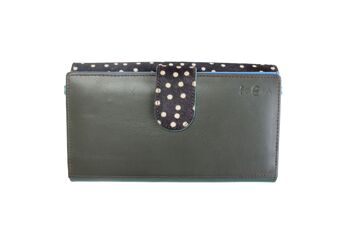 Portefeuille compagnon en cuir portefeuille avec bandouliere pochette en cuir recycle ecofriendly CHLOE BIG 6