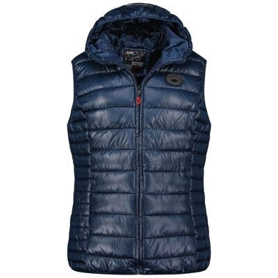 VOLOMBIANA VEST HOOD NAVY CP RM LADY 096