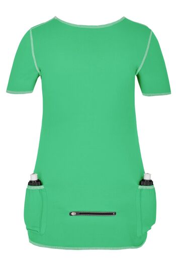 T-shirt femme Ladyworks avec porte-bouteille, vert 2