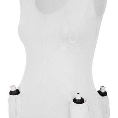 Ladyworks ladies TOP with bottle holder, white