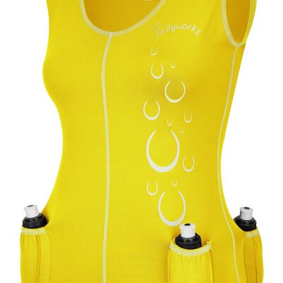 Ladyworks ladies TOP with bottle holder, yellow