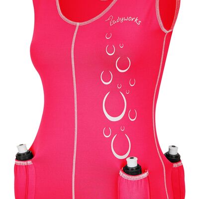 Ladyworks TOP pour femme avec porte-bouteille, rose