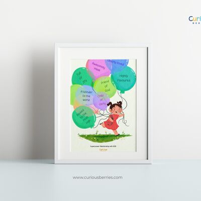 Affirmation Wall Art (various sizes) - Girl Lily