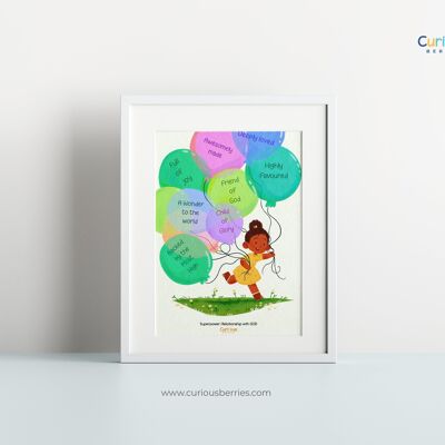 Affirmations-Wandkunst (verschiedene Größen) – Girl Toke